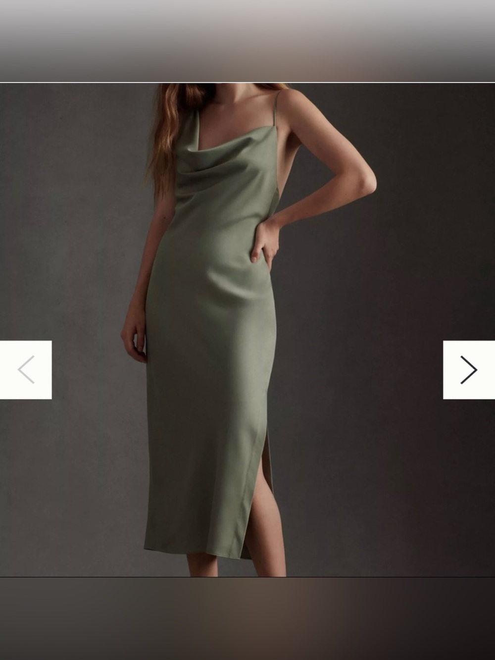 BHLDN Cowl Neck Tank Dress